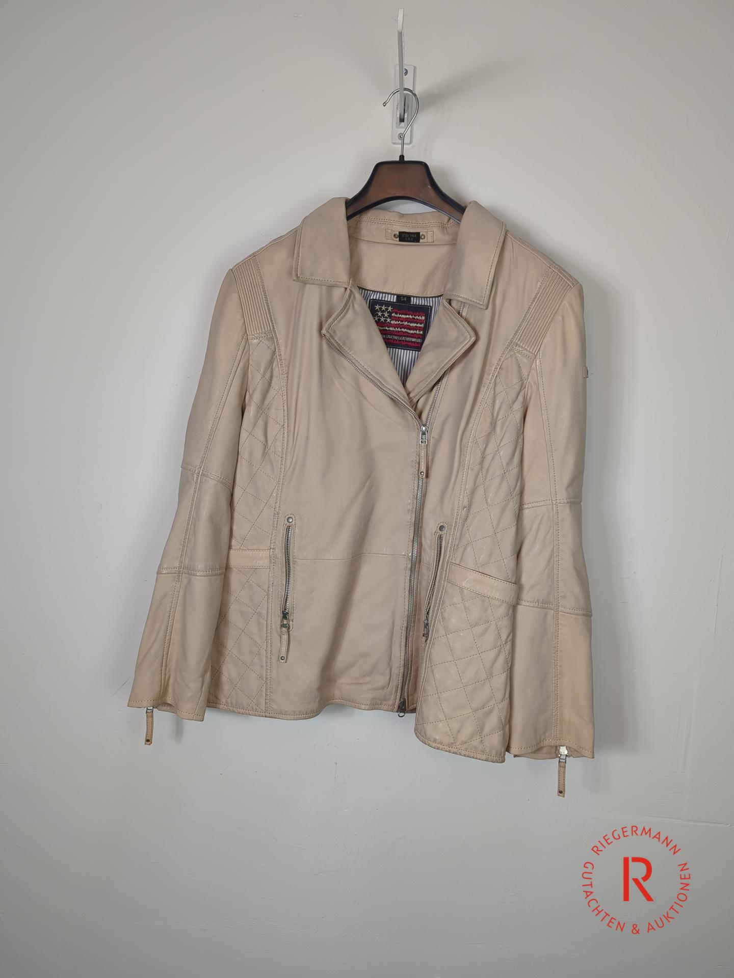 DAMEN LEDERJACKE GRÖSSE 54